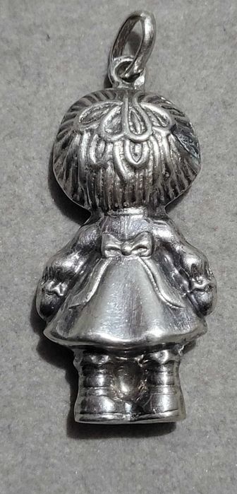 Pandantiv argint,  păpușa Raggedy Ann