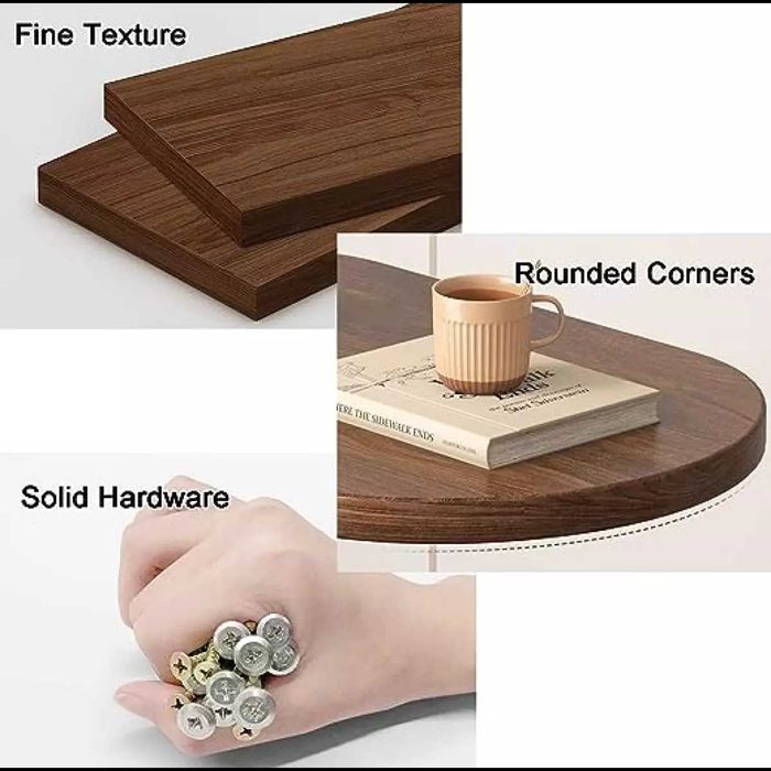 Универсална, овалната C-образна масичка за кафе, лаптоп, цветя, книги.