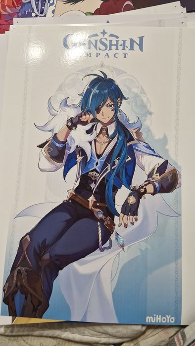 плакаты геншин А3