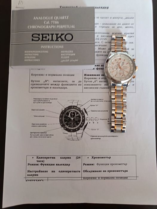 Seiko perpetual calendar USA