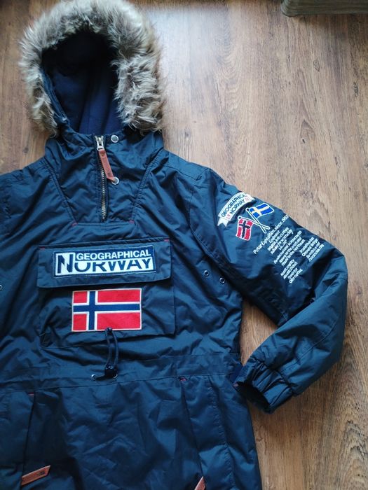 geographical norway barman - мъжко зимно яке М 100% оригинал отлично