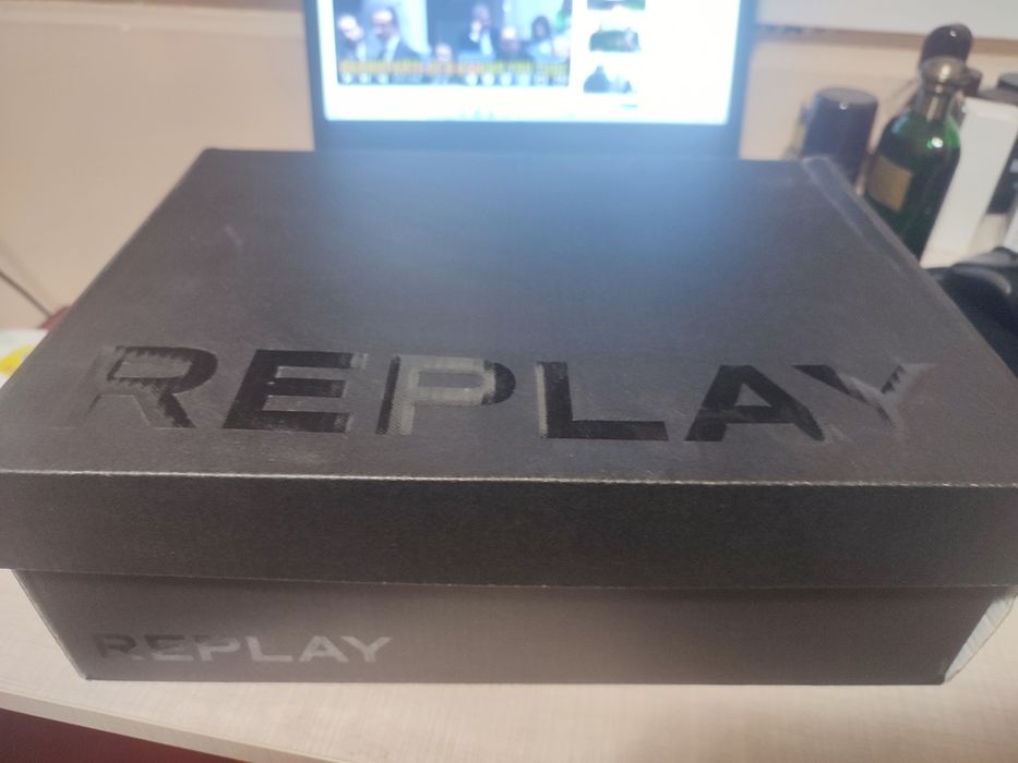 Уникални кецове Replay,кожа