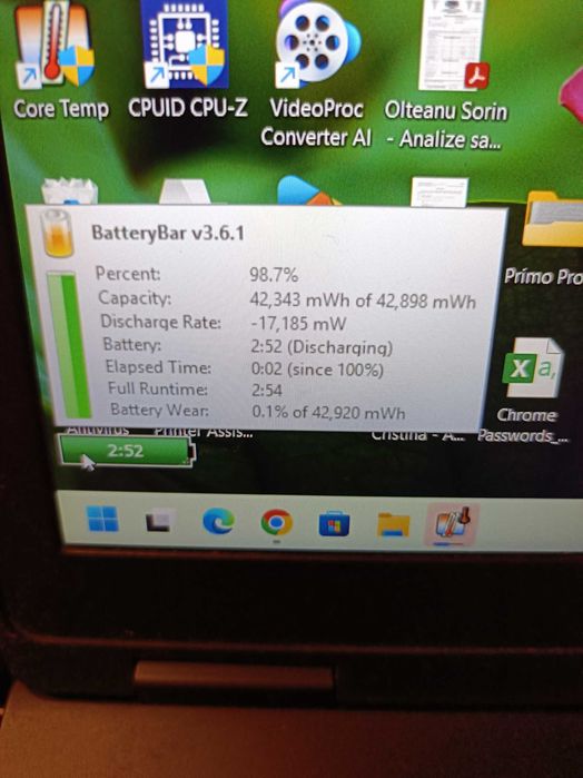 Laptop DELL Latitude 5590 - I5 gen 8, 16 GB RAM DDR4, SSD Nvme 256GB, baterie noua, stare foarte buna