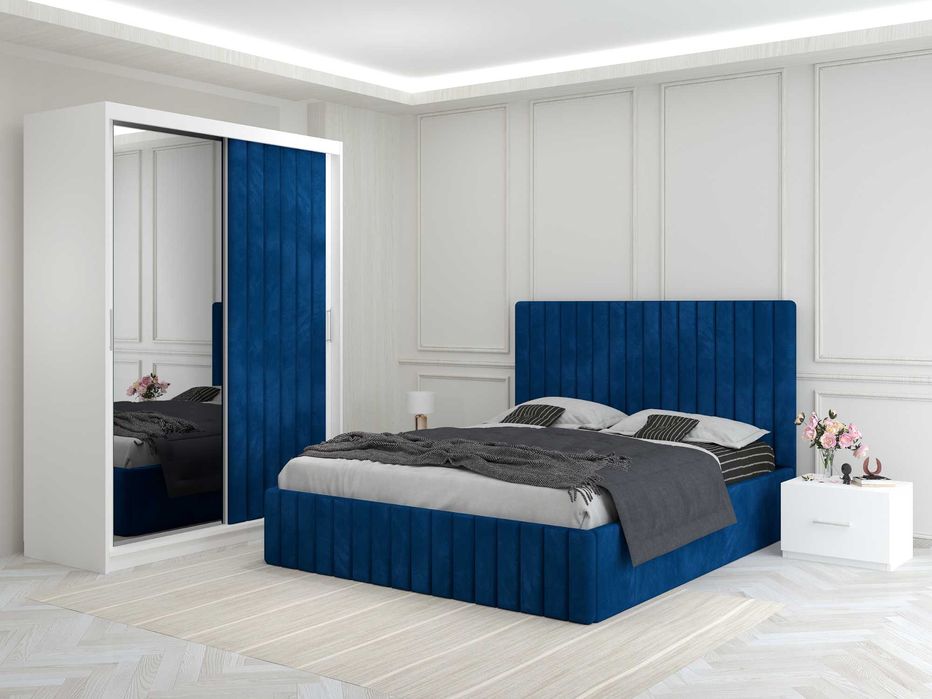 Set dormitor Venus cu usa tapitata,mobila dormitor TRANSPORT GRATUIT