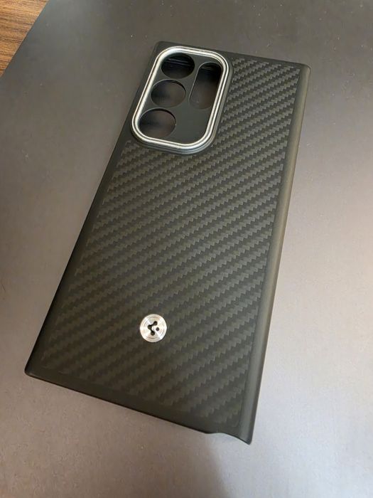 Husa Samsung Galaxy S24 Ultra - Spigen Enzo Aramid - Matte Blac