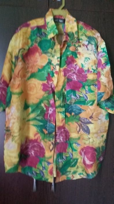 Vand camasa din matase cu imprimeu floral