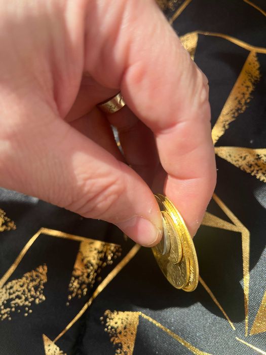 Monede ducati 2 x 4 ducati si unul mic de un ducat placate cu aur