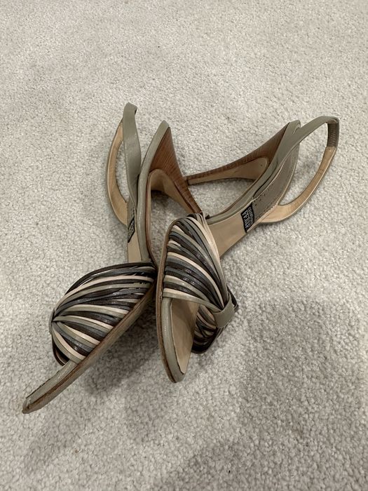 Дамски сандали с висок ток от естествена кожа на Ferre