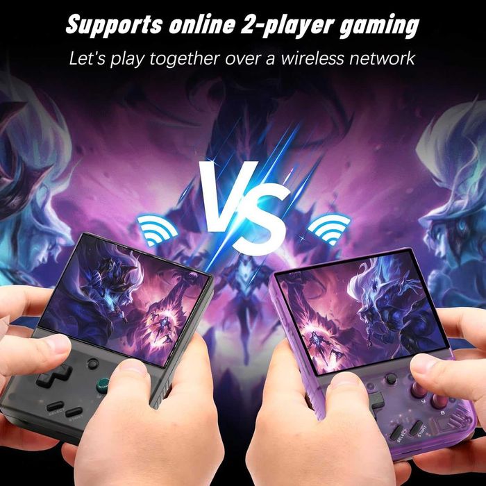 Ретро конзола Miyoo Mini Plus (64GB) + Калъф - Сива (Retro Gray)