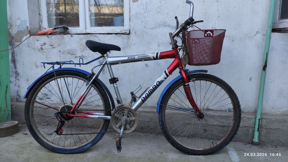 Срочно. Велосипед Rambo 26 с корзиной (под восстановление)