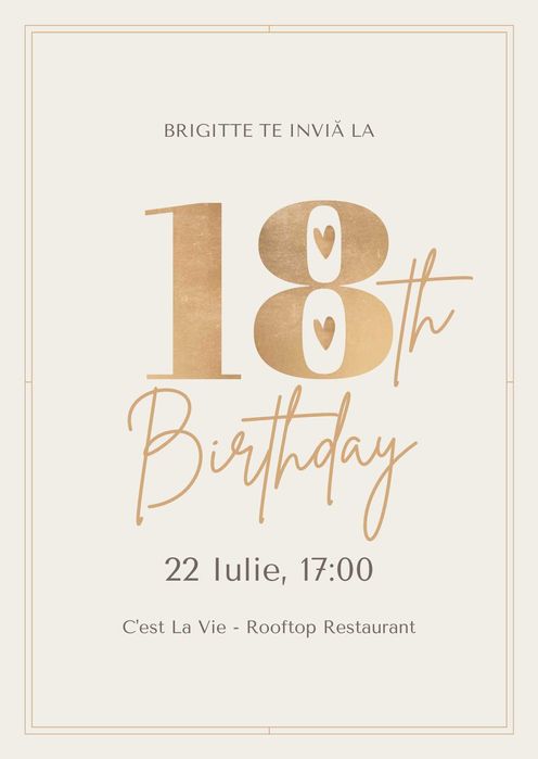 Invitații eveniment digitale personalizate | 30 lei