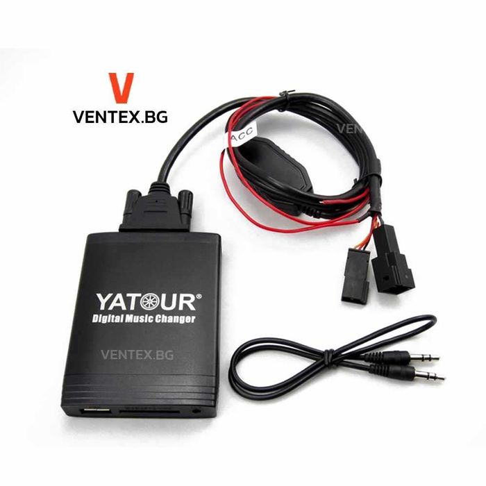YATOUR дигитален чейнджър за BMW X5 E53, Е46, E39 с USB и AUX 3+6 pin