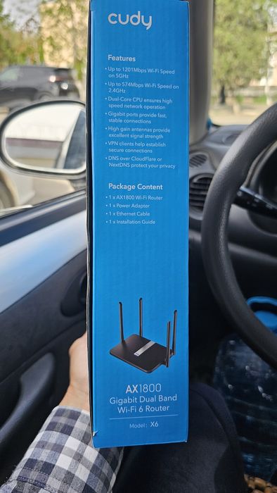 Маршрутизатор беспроводной CUDY X6 ‹AX1800 Gigabit Wi-Fi 6 Mesh Router