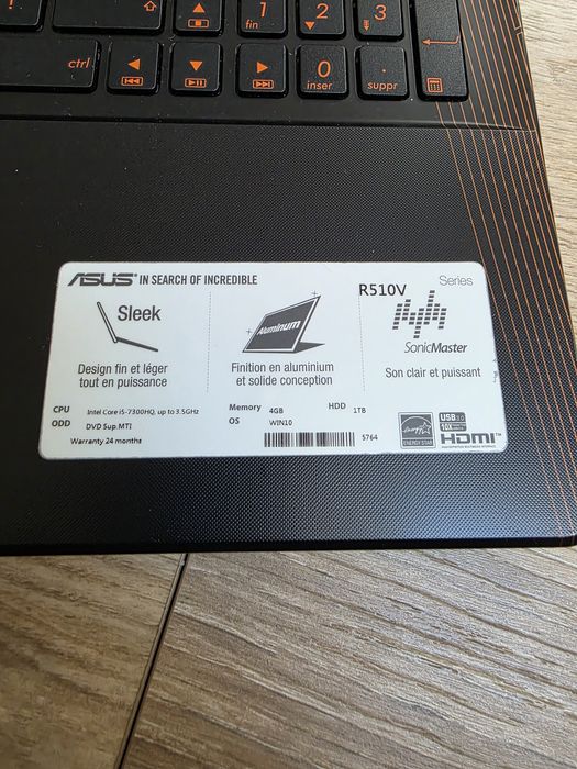 Asus R510V GTX 950m