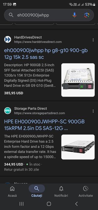 HPE EH000900JWHPP-SC HDD DS SAS 12G Enterprise  900 GB 15 kRP  2,5 inc