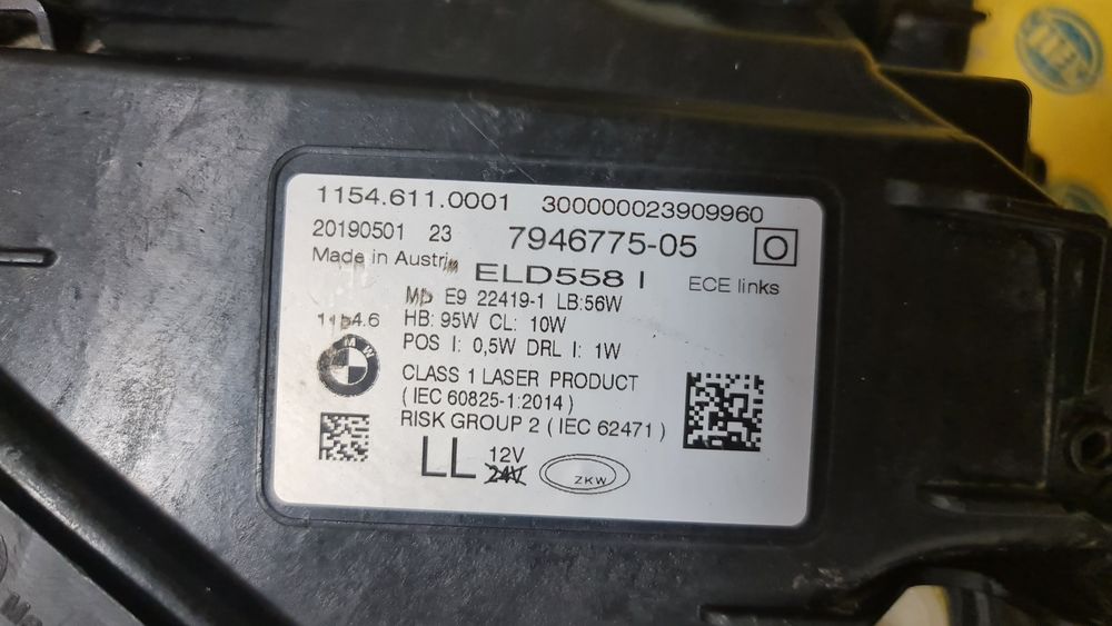 Far LASER BMW 7 G11 G12 facelift lci 7946775 Produs original Cod