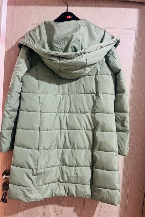 Дамско зимно яке цвят мента