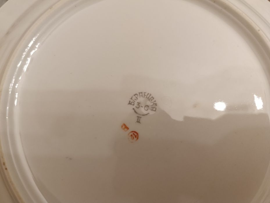 Старинные тарелки Барановский фарфоровый завод