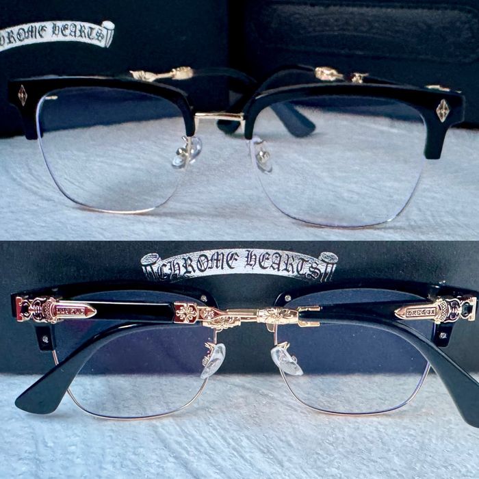 Очила за компютър Диоптрични рамки прозрачни слънчеви chrome hearts