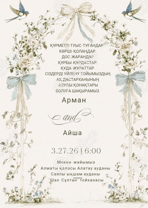 Шақырту арзан бағада