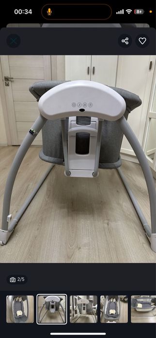 кроват люлька от 1 до 6 месяцев