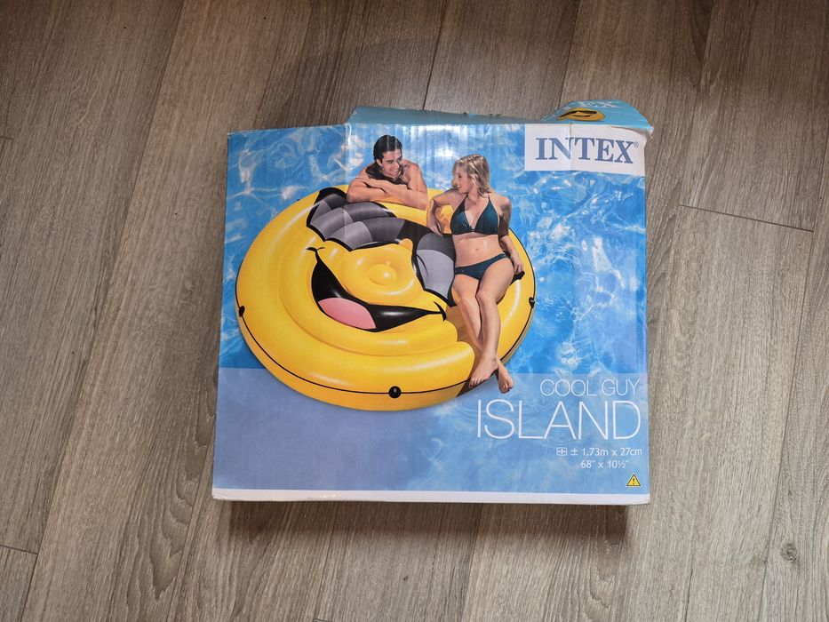 Надуваем остров Intex Cool Guy Island
