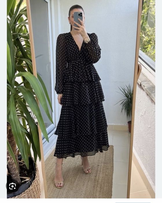 Разкошна пролетна рокля Zara на точки