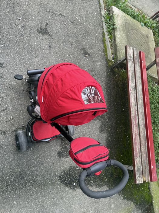 Vand Tricicleta Coccolle Alto multifunctionala Rosu