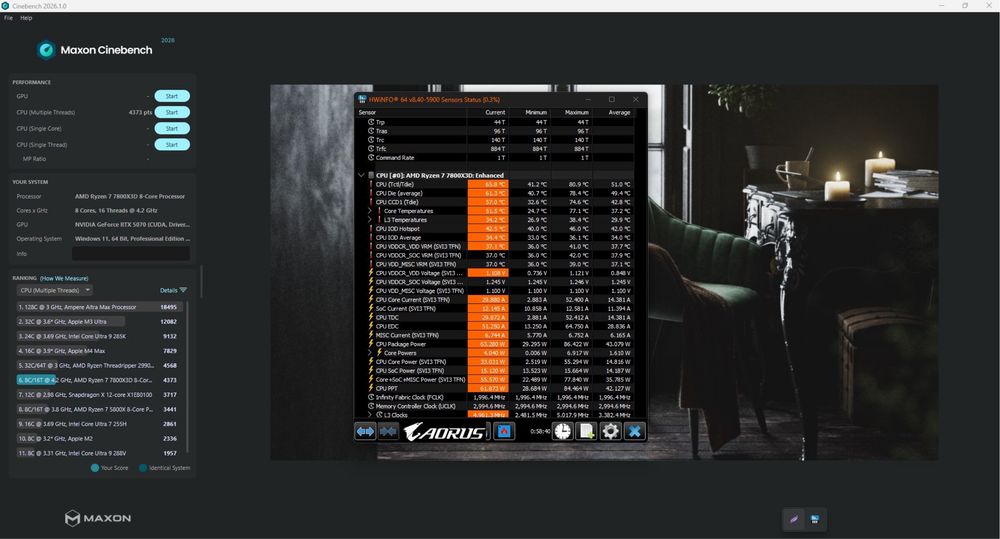 Calculator / Sistem PC Gaming - 7800x3d, 5070 12GB, 32GB RAM, 1TB SSD