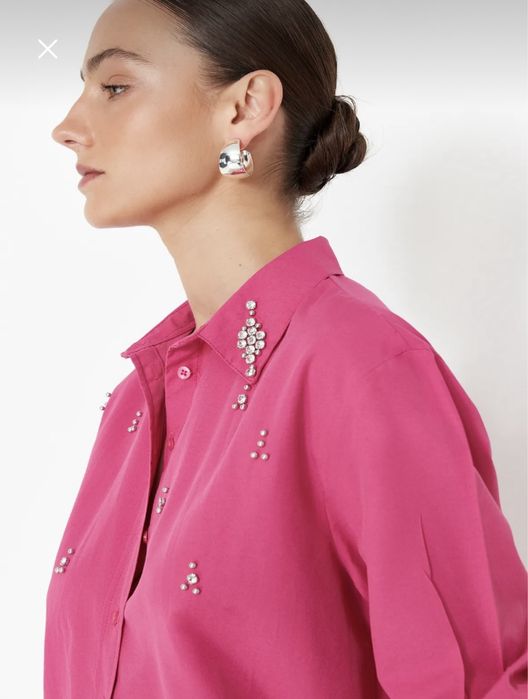 Розова риза нова с етикет