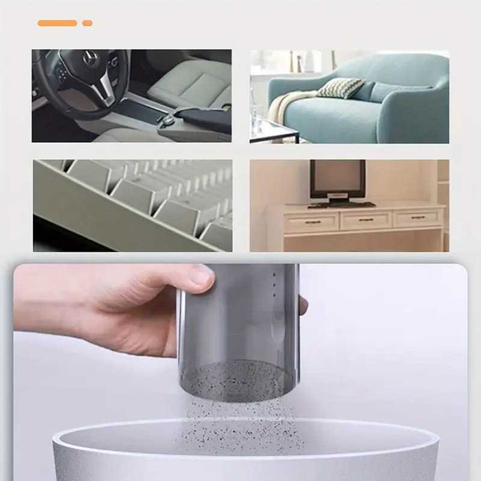 Безжична прахосмукачка за кола - автомобил, дома 4000 mAh, с издухване