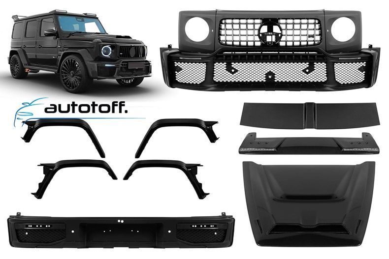 Body kit cu accesorii din Carbon compatibil cu Mercedes G-Class W464 (18-23) BRB W465 Design