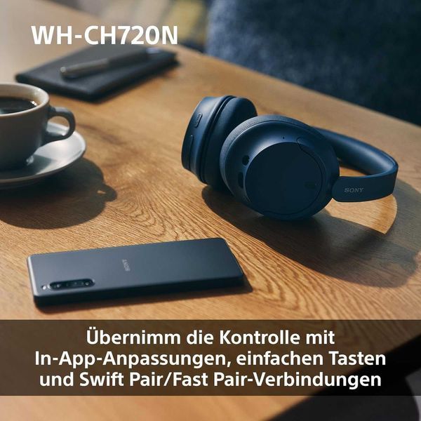 Нови Безжични Слушалки Sony WH-CH720, ANC, 2 години Гаранция, до 35 часа