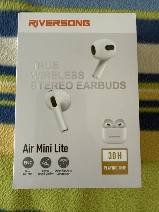 Casti Riversong True Wireless Earbuds Air Mini Lite, Alb