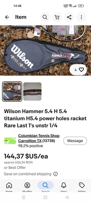 Racheta tenis Wilson Hammer 5.4!