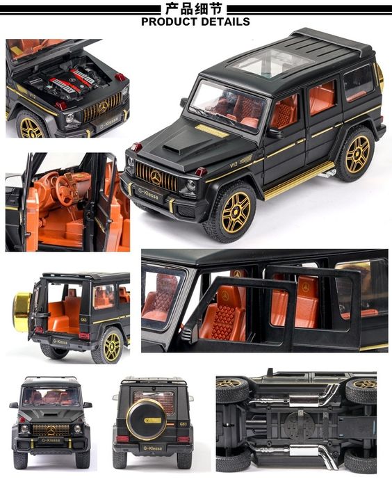 Коллекционная модель автомобиля G63 AMG игрушечная 1:24 гелик