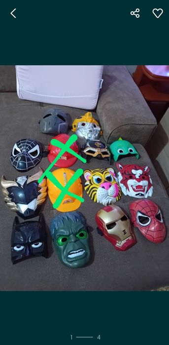 Маски на супер герои и други