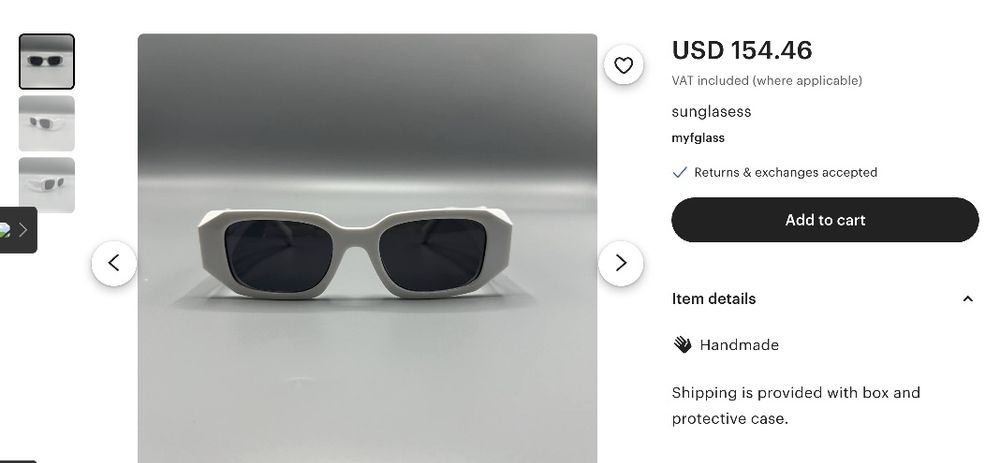 Луксозни дамски слънчеви очила White Fashionstyle