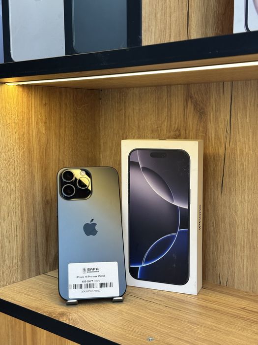 айфон 16 про макс черный 100%