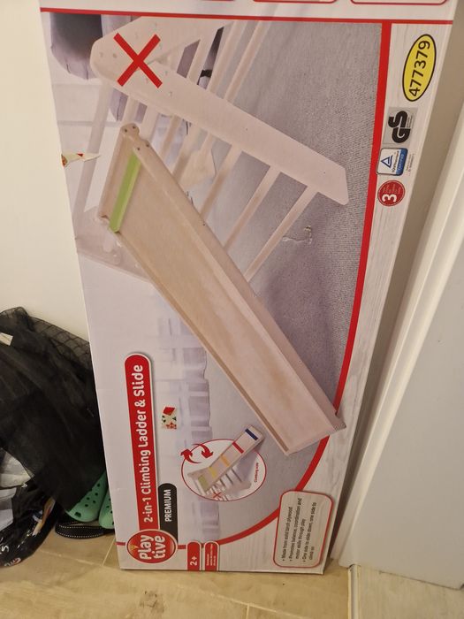 Триъгълник на Пиклер и 2в1 пързалка и стълбичка (дърво - Playtive)