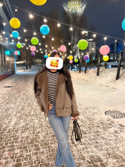 Продам дубленку от зара, хс размер