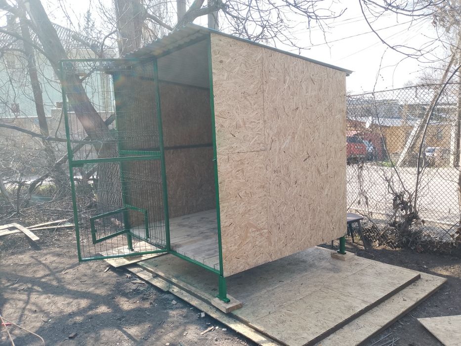 Изготовление Вальеров для собак. Установка