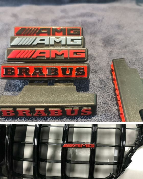 Емблема АМГ AMG Brabus  Брабус за маска решетка Panamericana