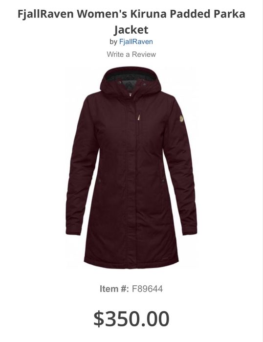 Дамска парка FJALL RAVEN G-1000 .Размер L