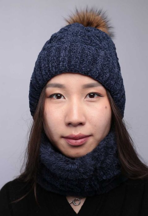 Шапка женская+снуд