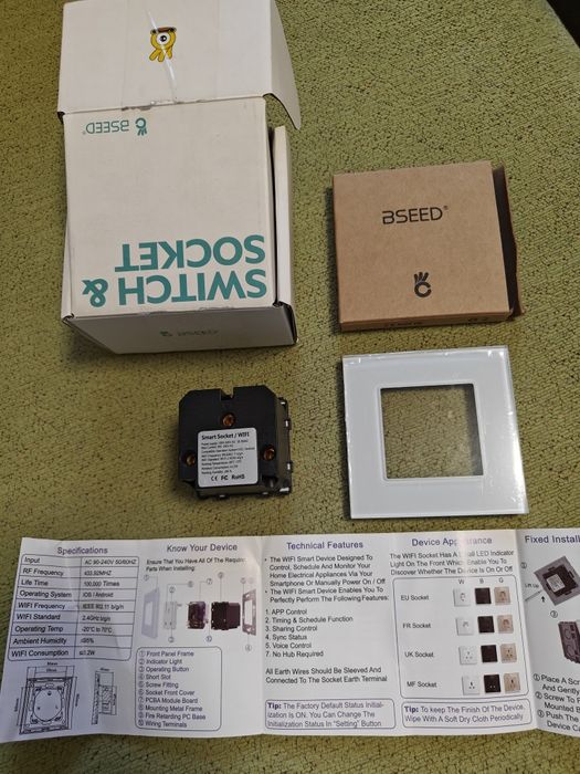 Bseed smart WIFI контакт 16A