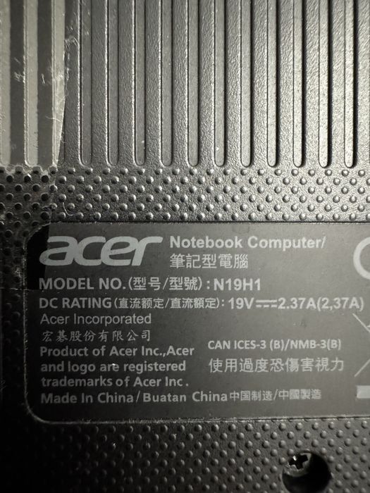 Ноутбук Acer N19H1