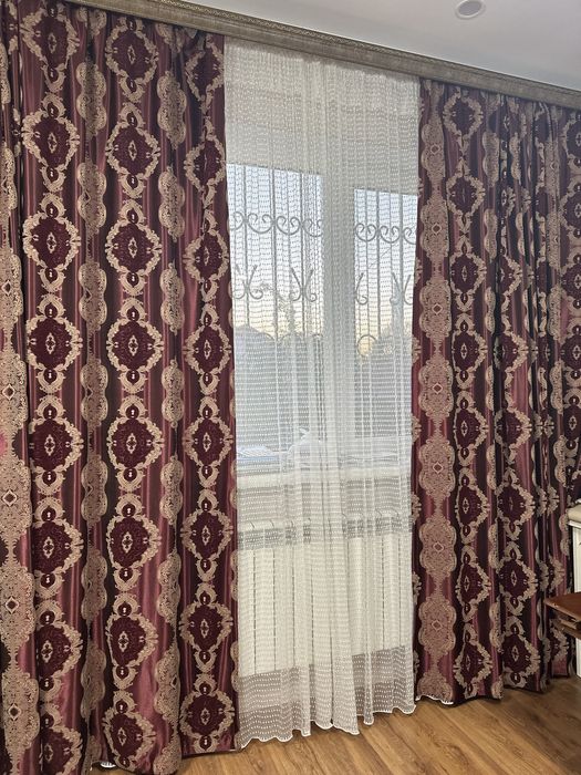 Шторы и тюль в зал