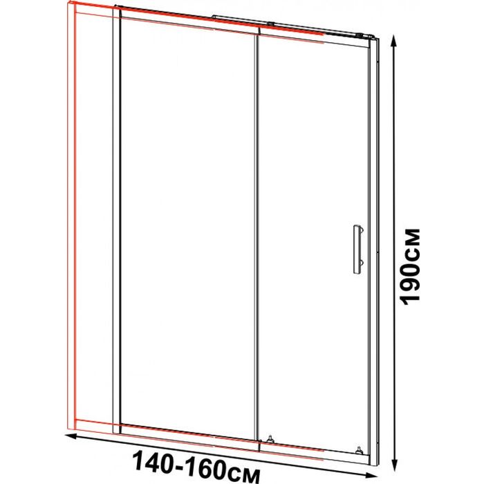 Преграден параван за баня ICS 119 FC/140