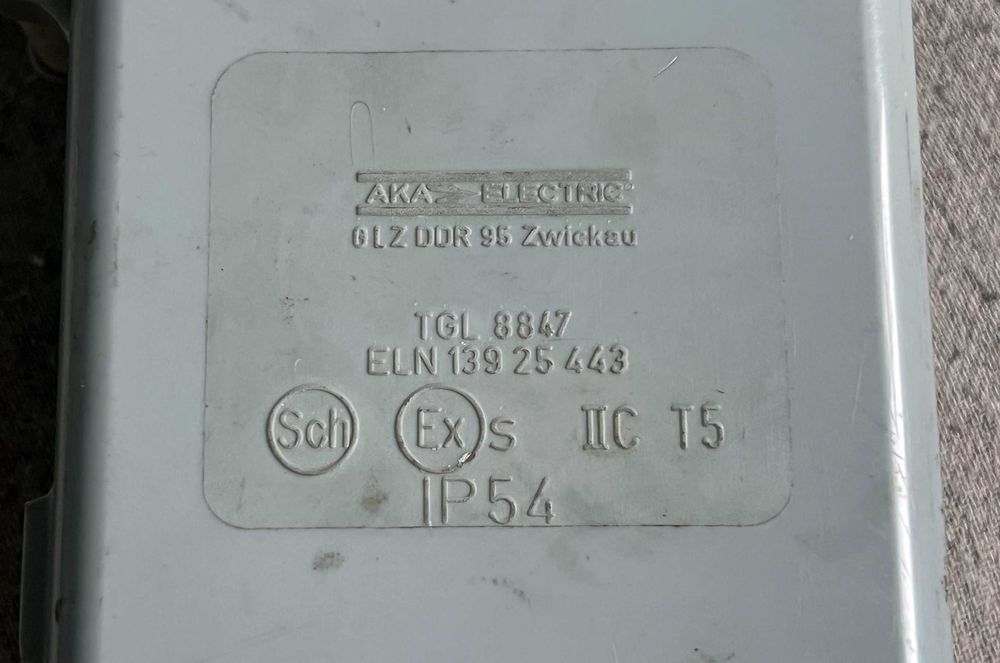 Lanterna pentru minerit GDR AKA Electric - colectie - vintage